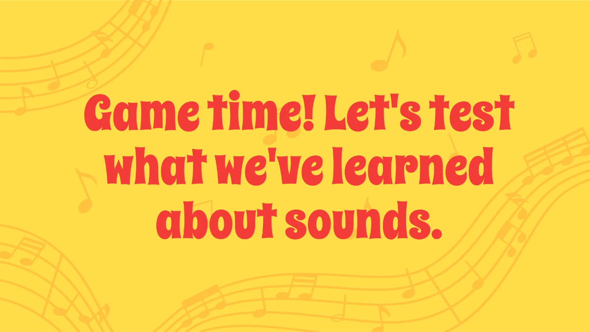 Free How Sounds Are Made Template to Edit Online