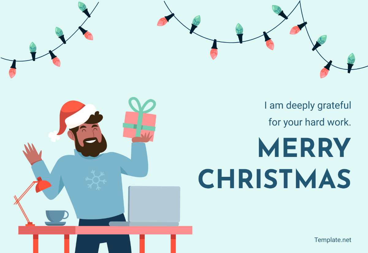 Employee Christmas Note Template