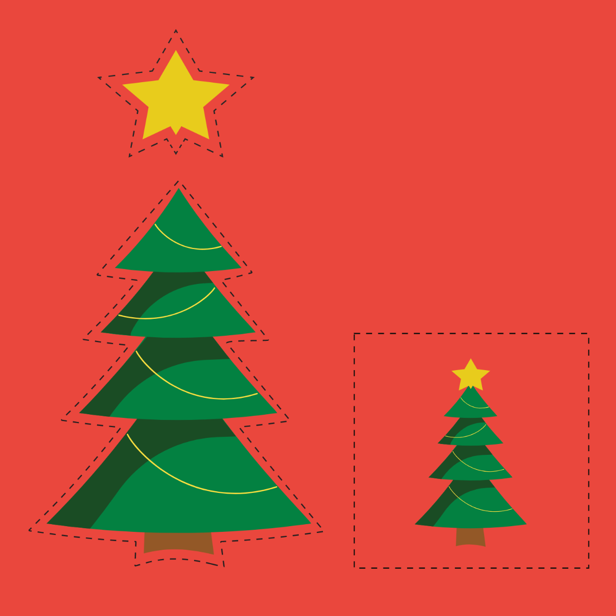 Christmas Tree Cut Out Template