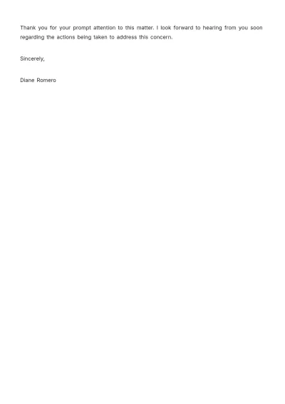 Free School Complaint Letter Template to Edit Online