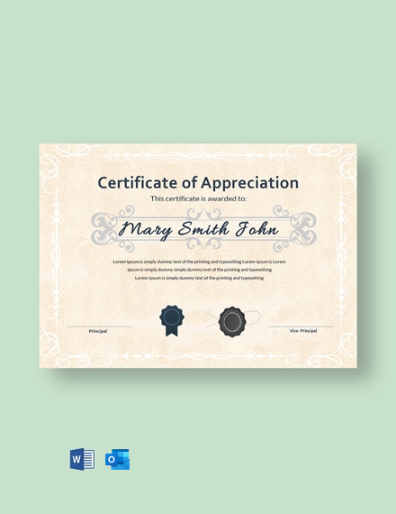 FREE Certificate of Appreciation for Student Template ...