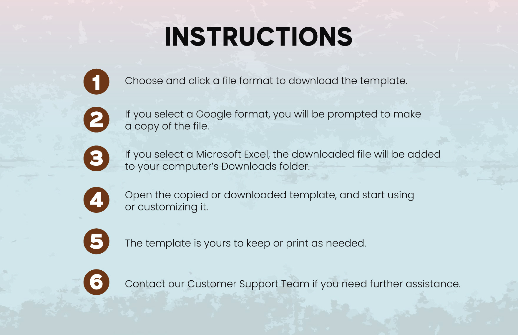 Customer Log Sheet Template