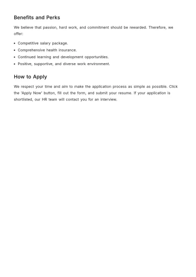 Free Finance Manager Job Description Template to Edit Online