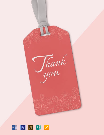 Free Thank You Tag Template Customize Download Template Net