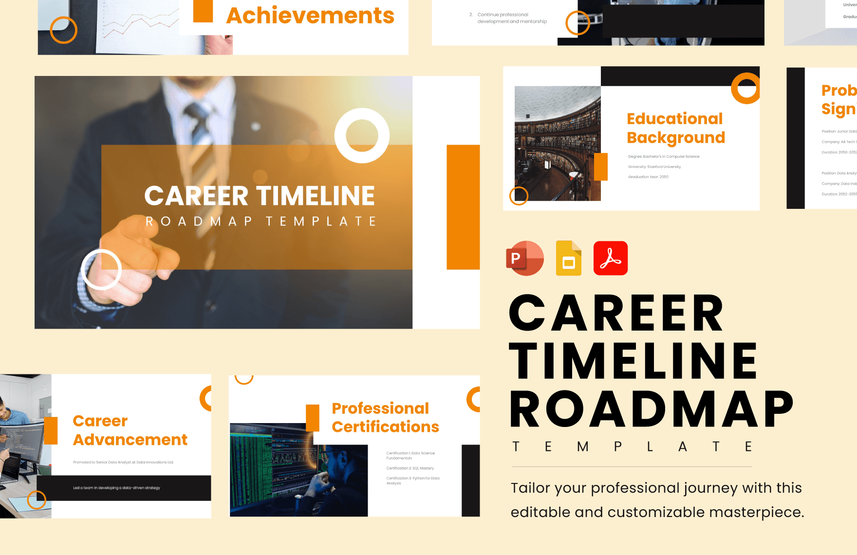 Career Timeline Roadmap Template
