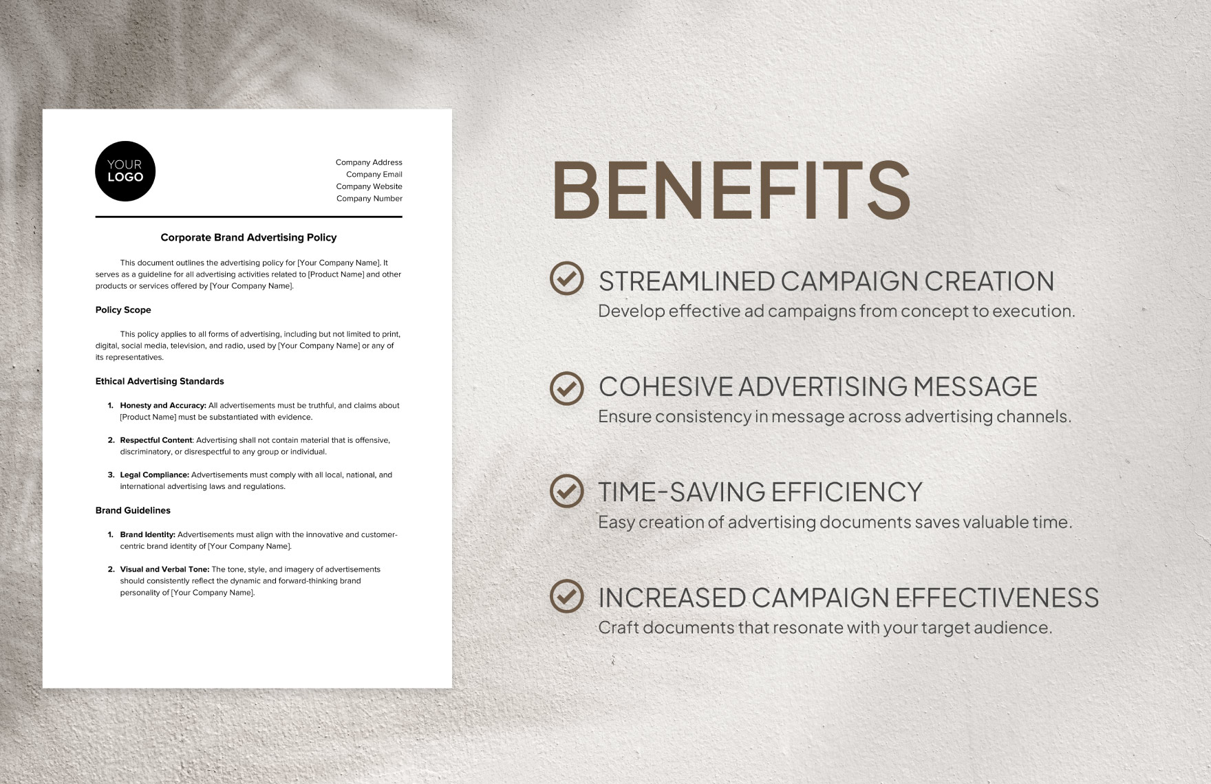 Corporate Brand Advertising Policy Template