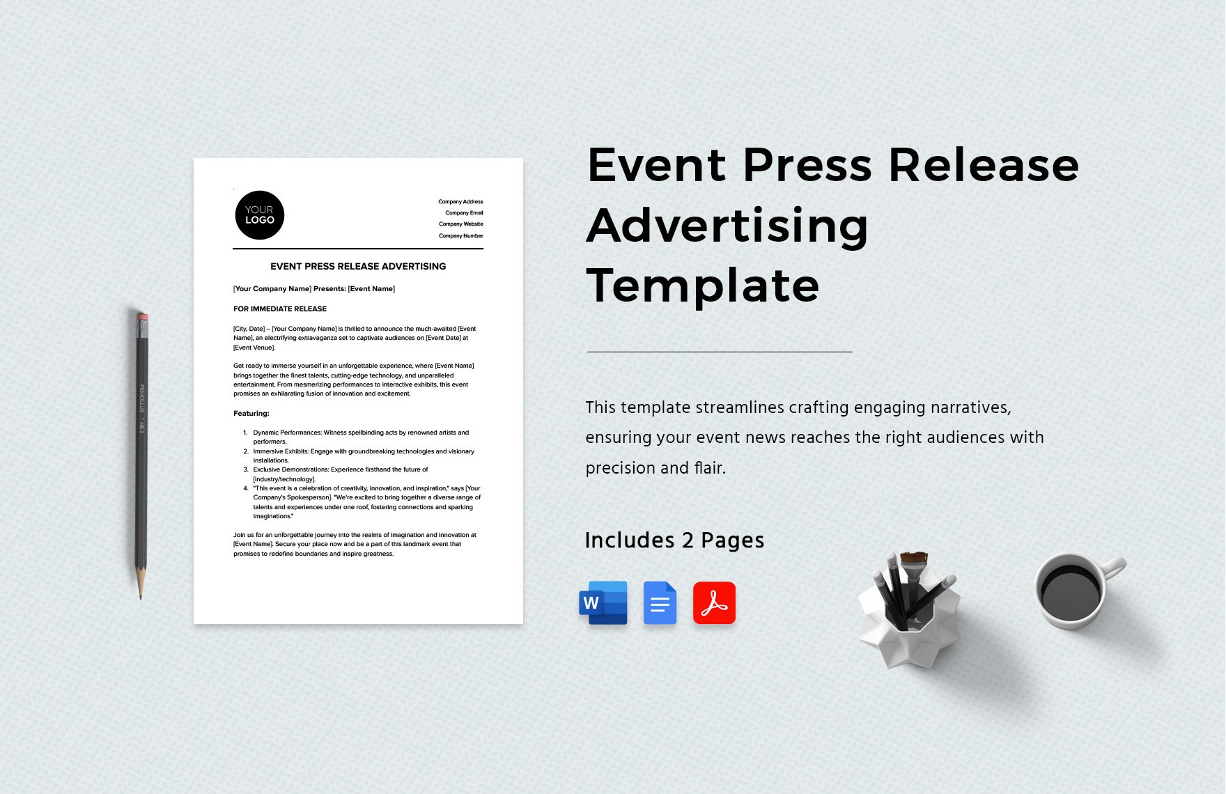 Event Press Release Advertising Template