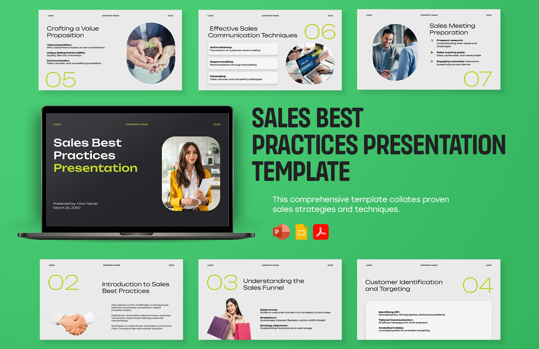 Sales Best Practices Presentation Template