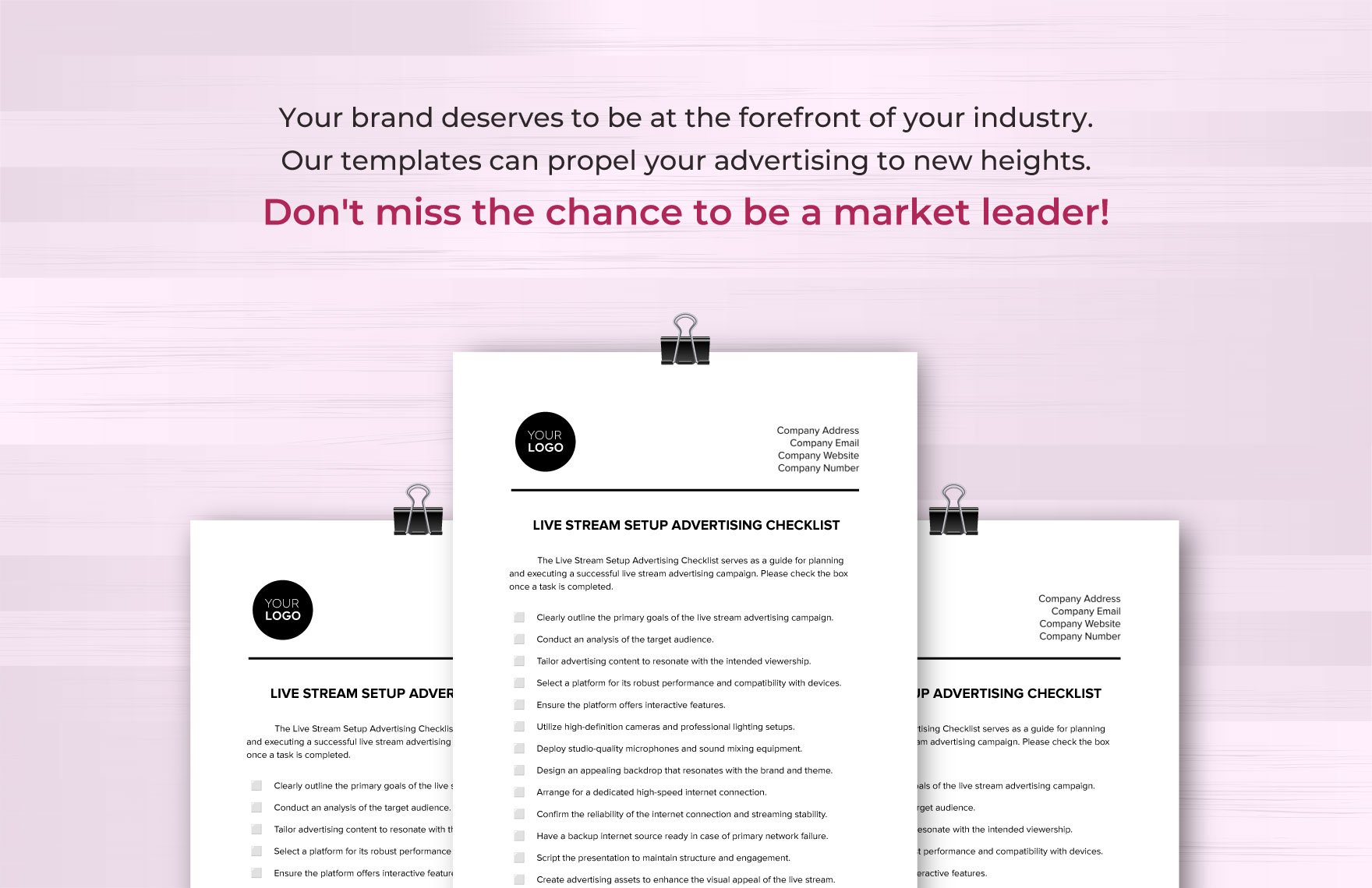 Media Kit for Event Advertising Promotion Template