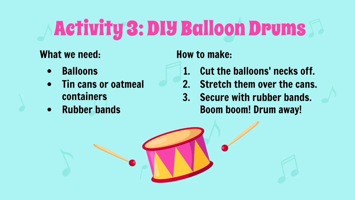 Free Making Simple Musical Instruments Template to Edit Online