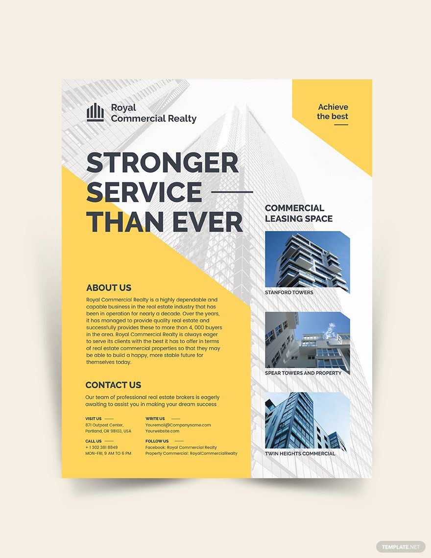 Commercial Property Flyer Template