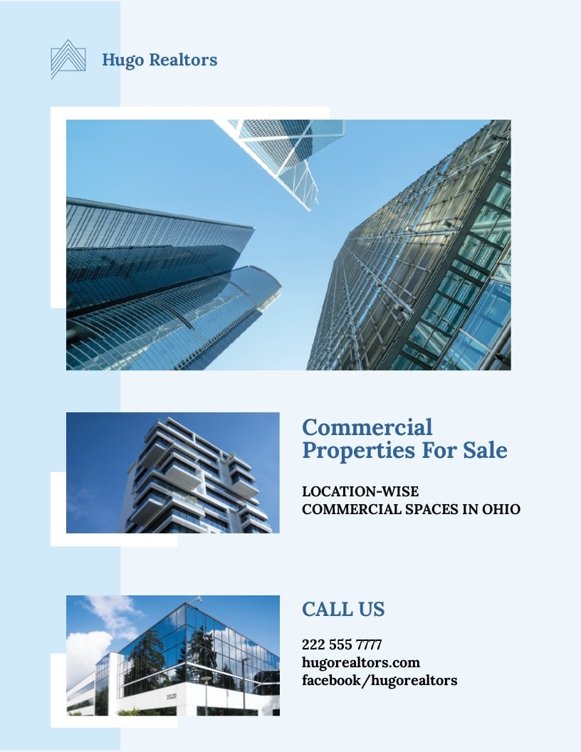commercial real estate flyer design