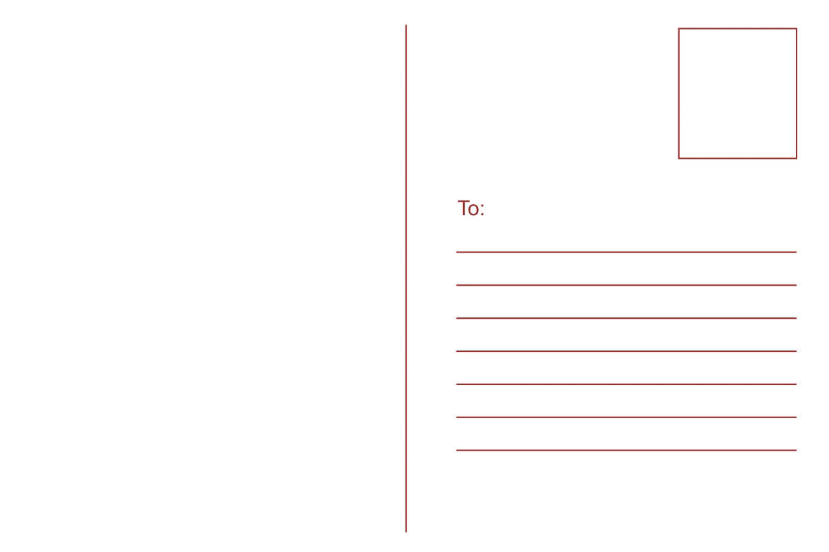 Free Blank Christmas Postcard Template to Edit Online