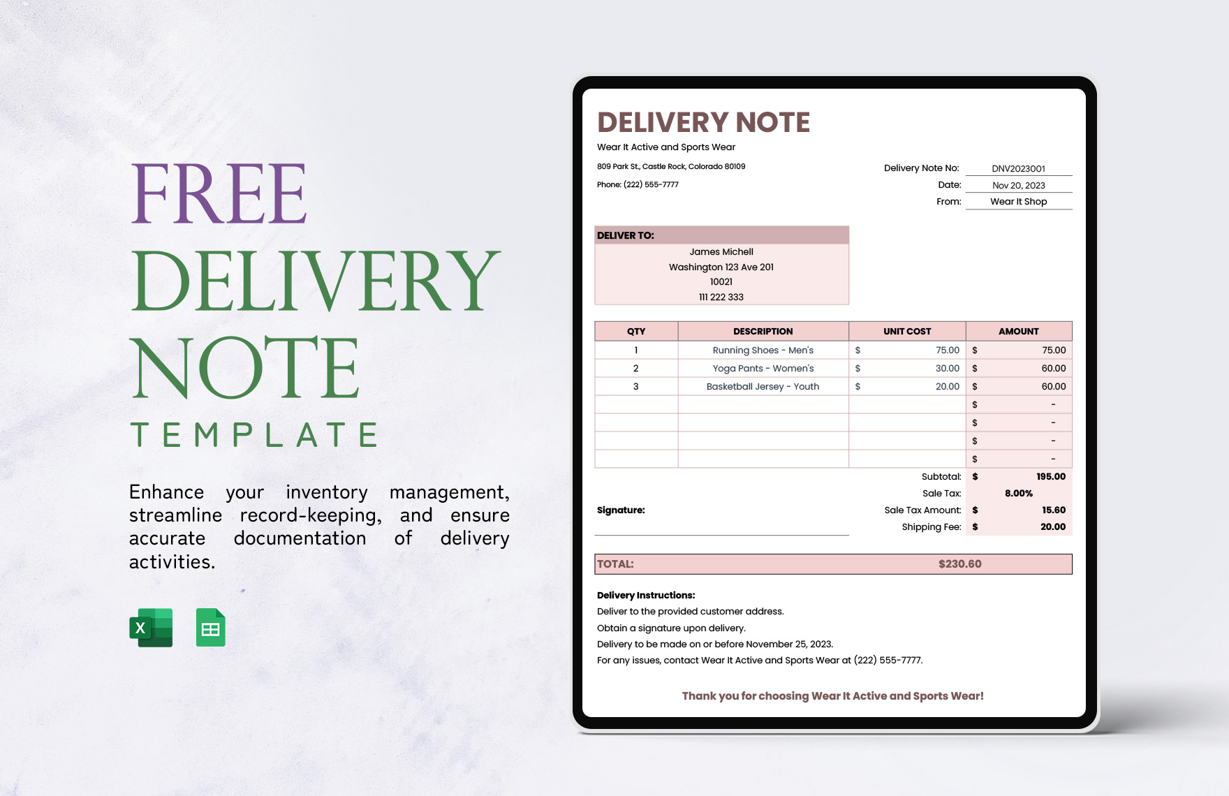 Cute Printable Note Template In Word PDF Google Docs Download 