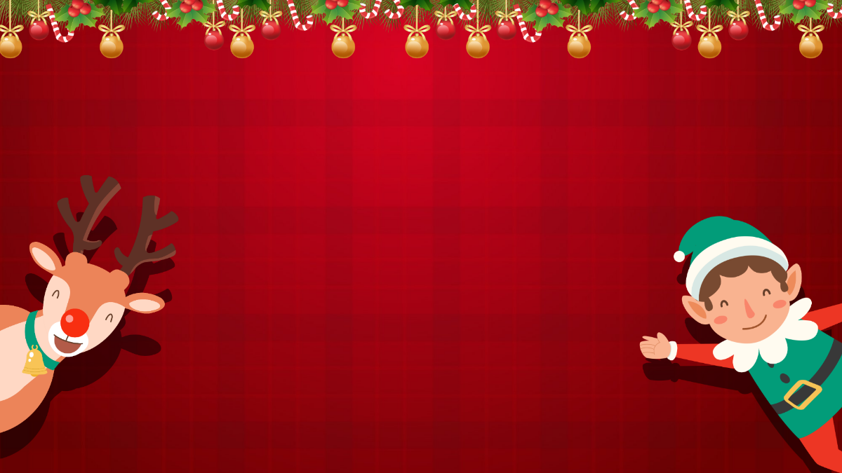 Red Merry Christmas Background Template