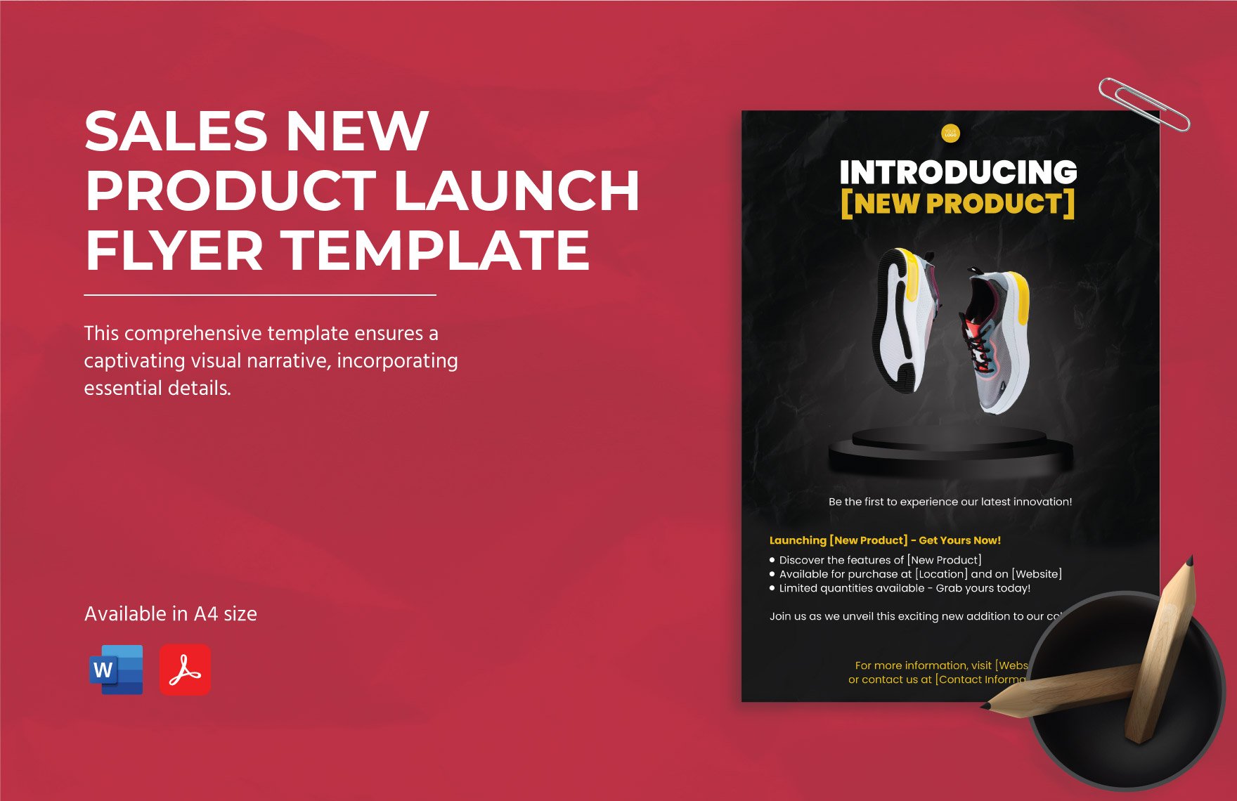 Sales New Product Launch Flyer Template