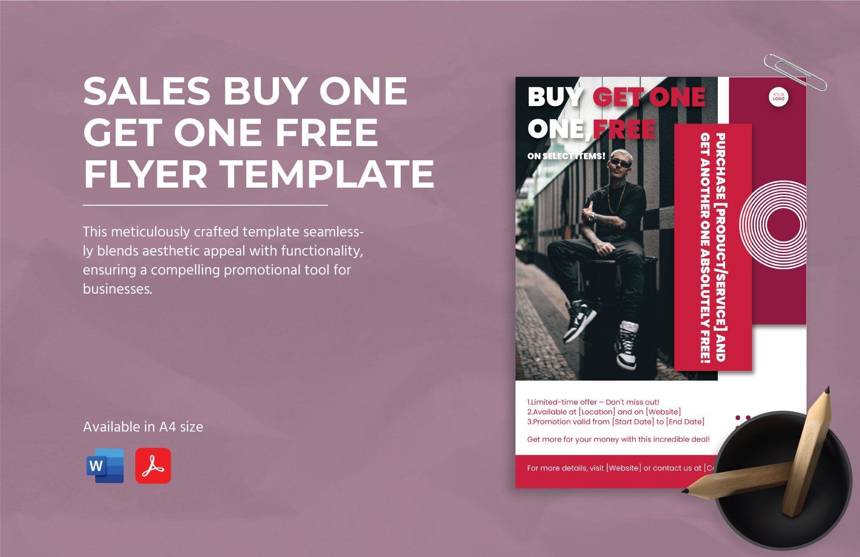 Sales Buy One Get One Free Flyer Template