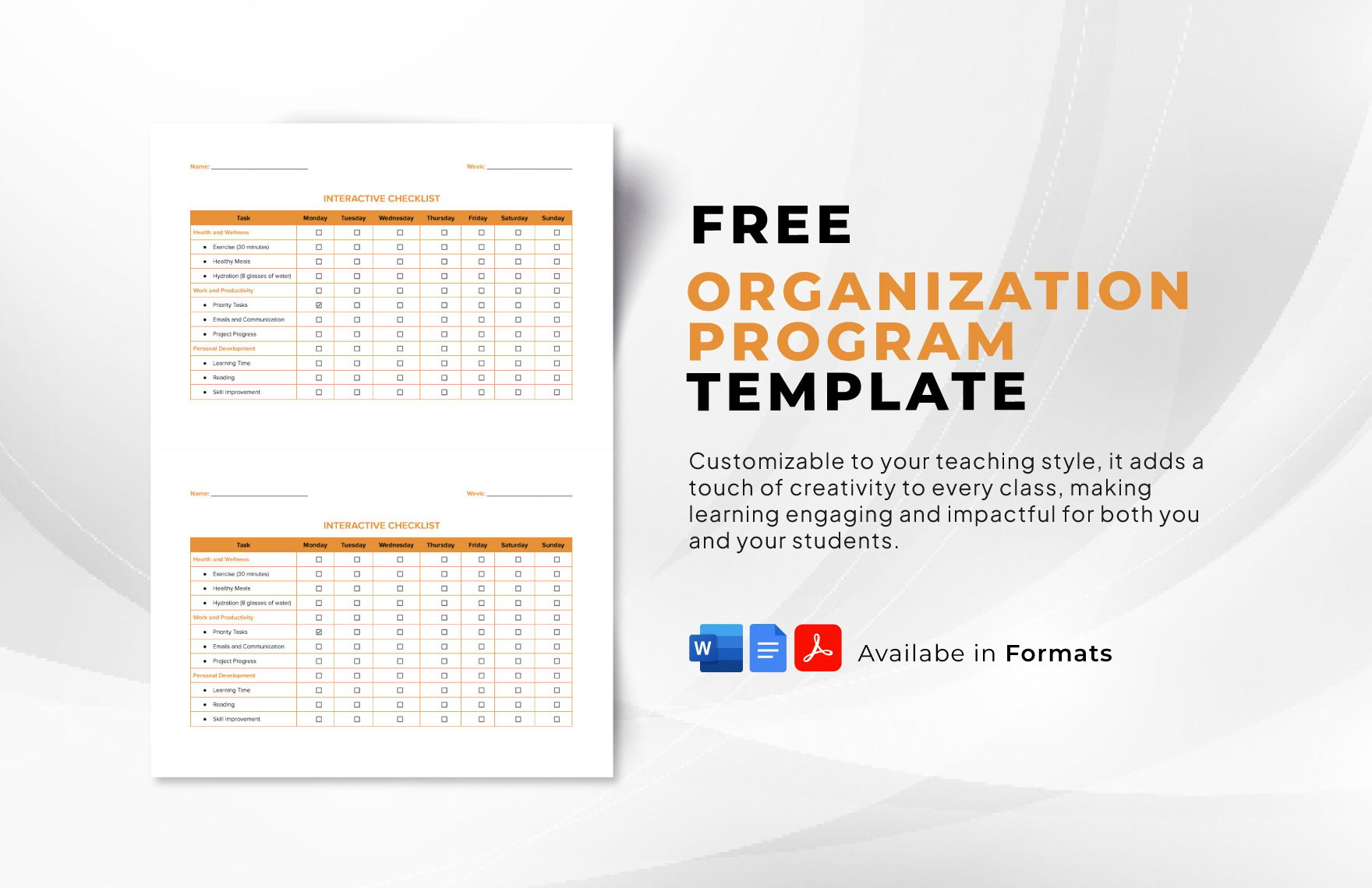 Organization Program Template