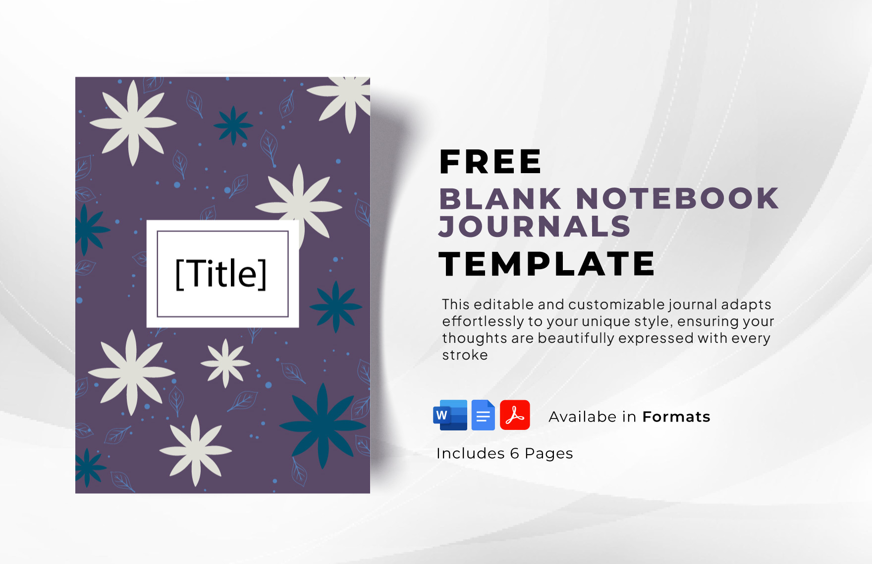Free Blank Notebook Journals Template Download in Word, Google Docs