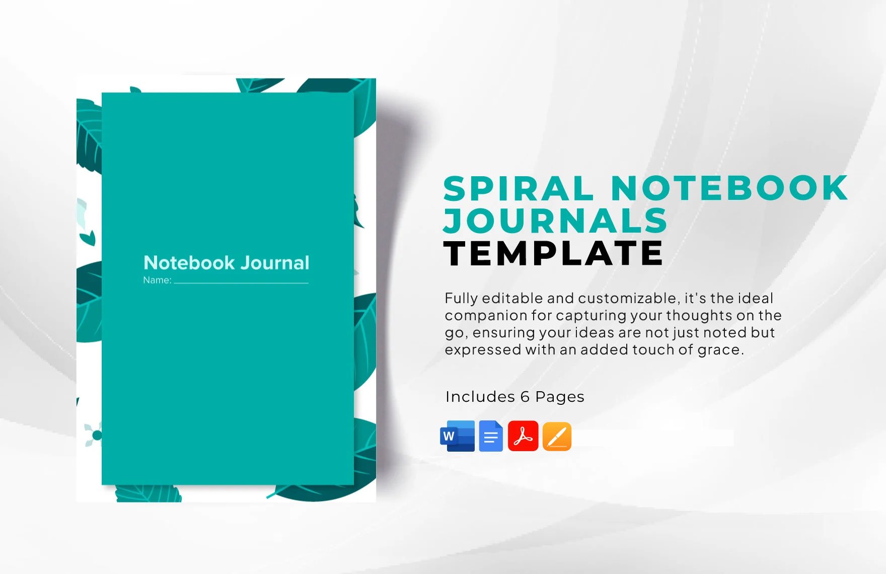 Spiral Notebook Journals Template