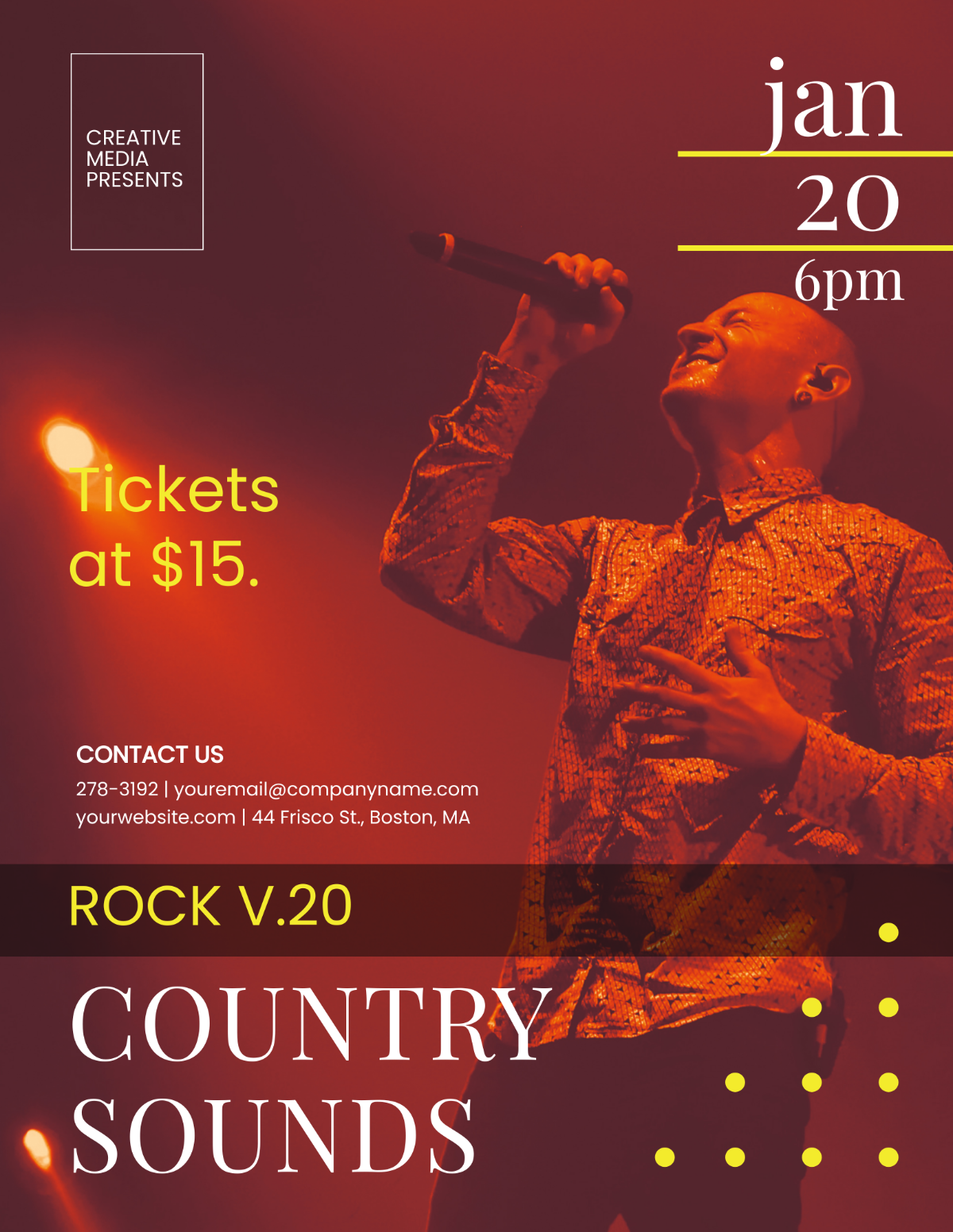 Rocktown Country Sounds Flyer Template