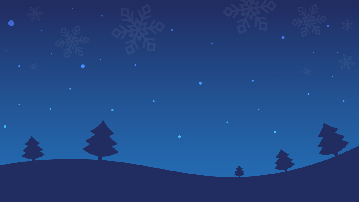Blank Blue Christmas Background Template