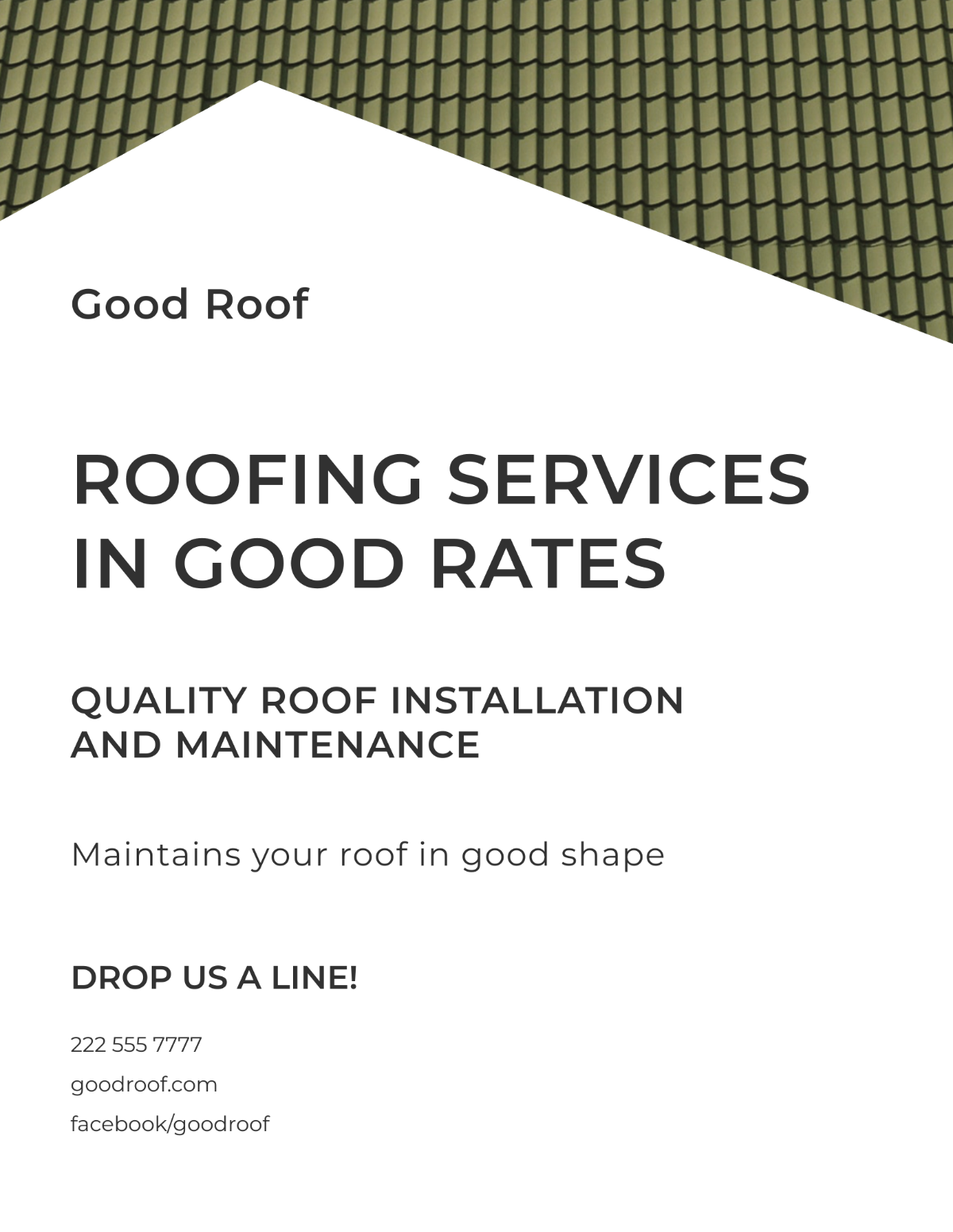Roofing Contractor Flyer Template