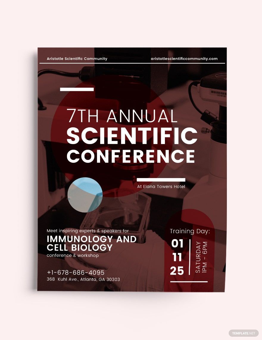 Scientific Conference Flyer Template