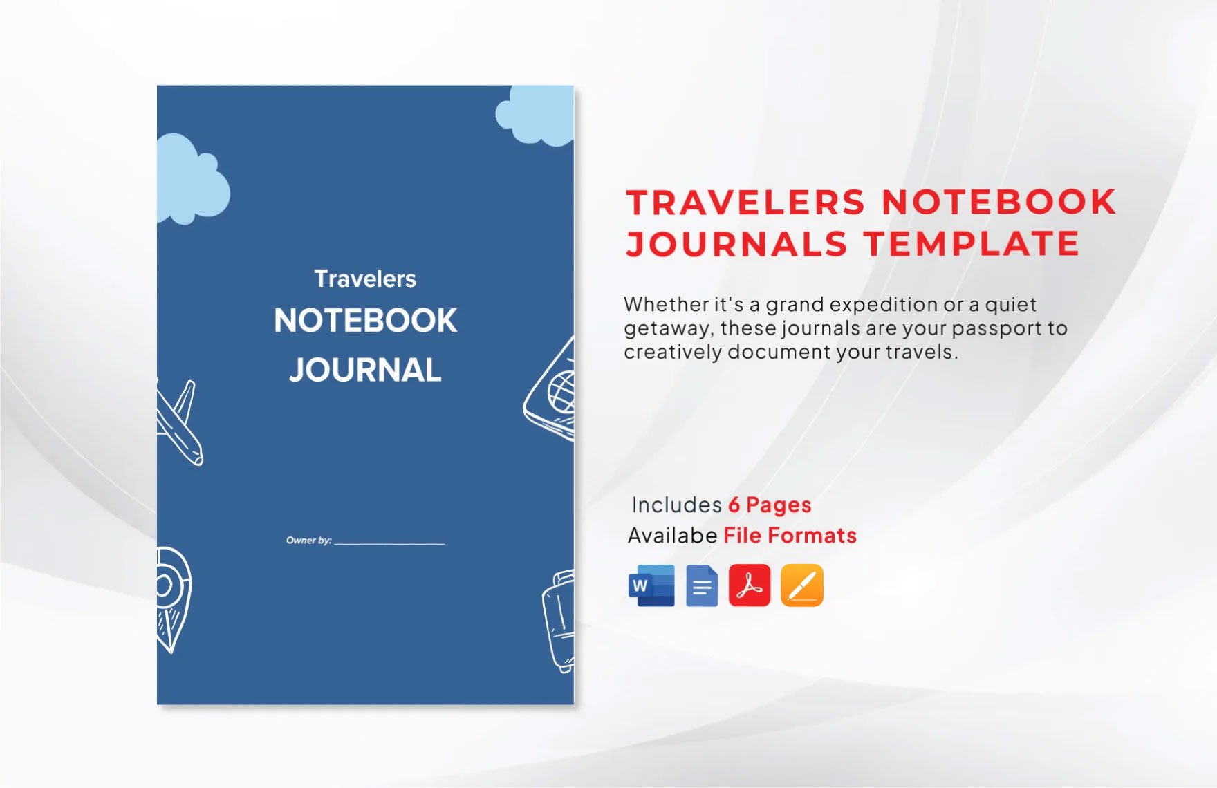 Travelers Notebook Journals Template