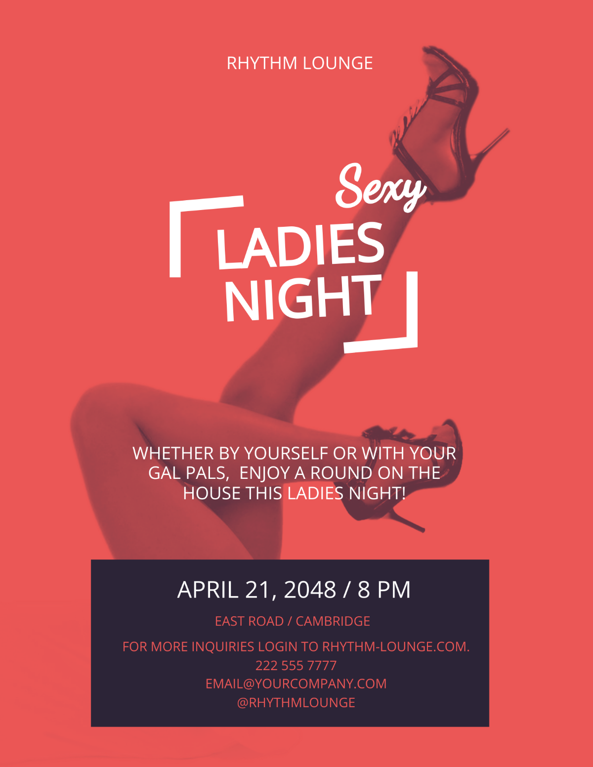 Free Sexy Night Party Flyer Template