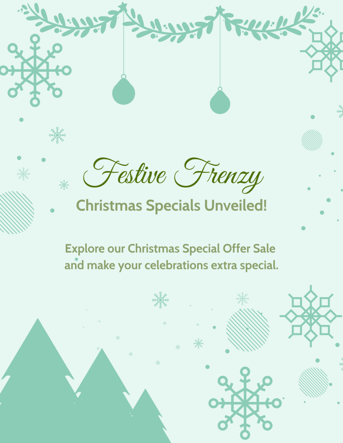 Christmas Special Offer Sale Flyer Template