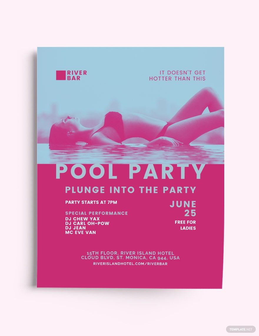 Sexy Pool Party Flyer Template