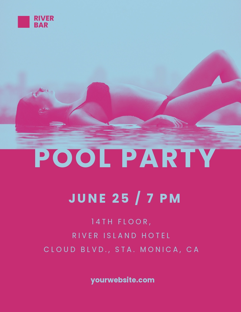 Sexy Pool Party Flyer Template Free Pdf Word Psd Indesign Apple Pages Illustrator