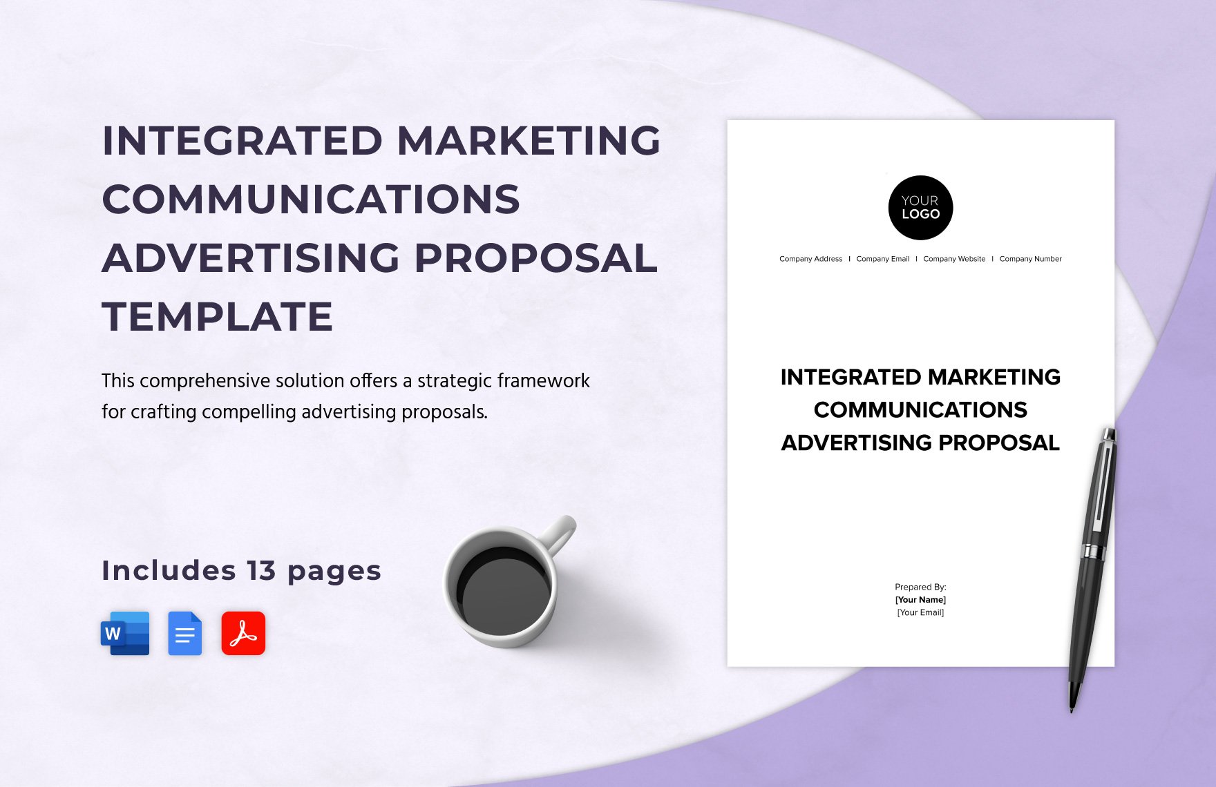 Integrated Marketing Communications Advertising Proposal Template