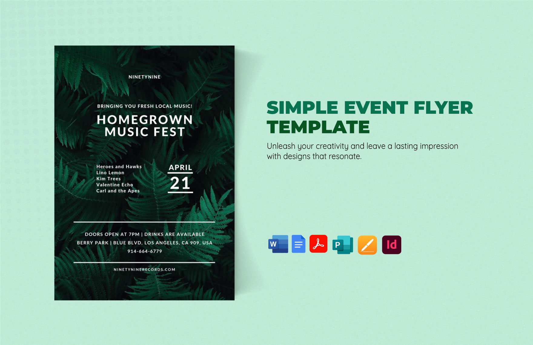 Simple Event Flyer Template