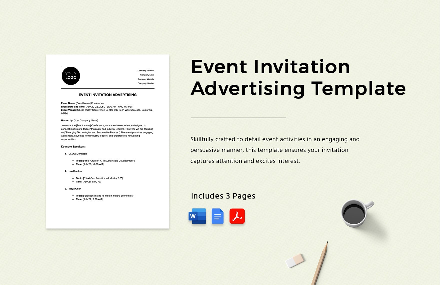 Event Invitation Advertising Template