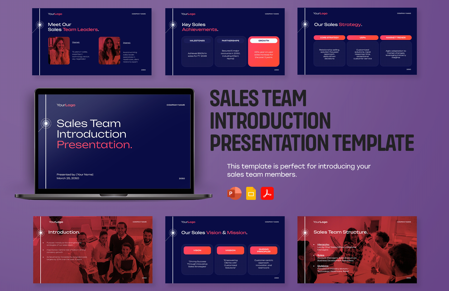 Sales Team Introduction Presentation Template