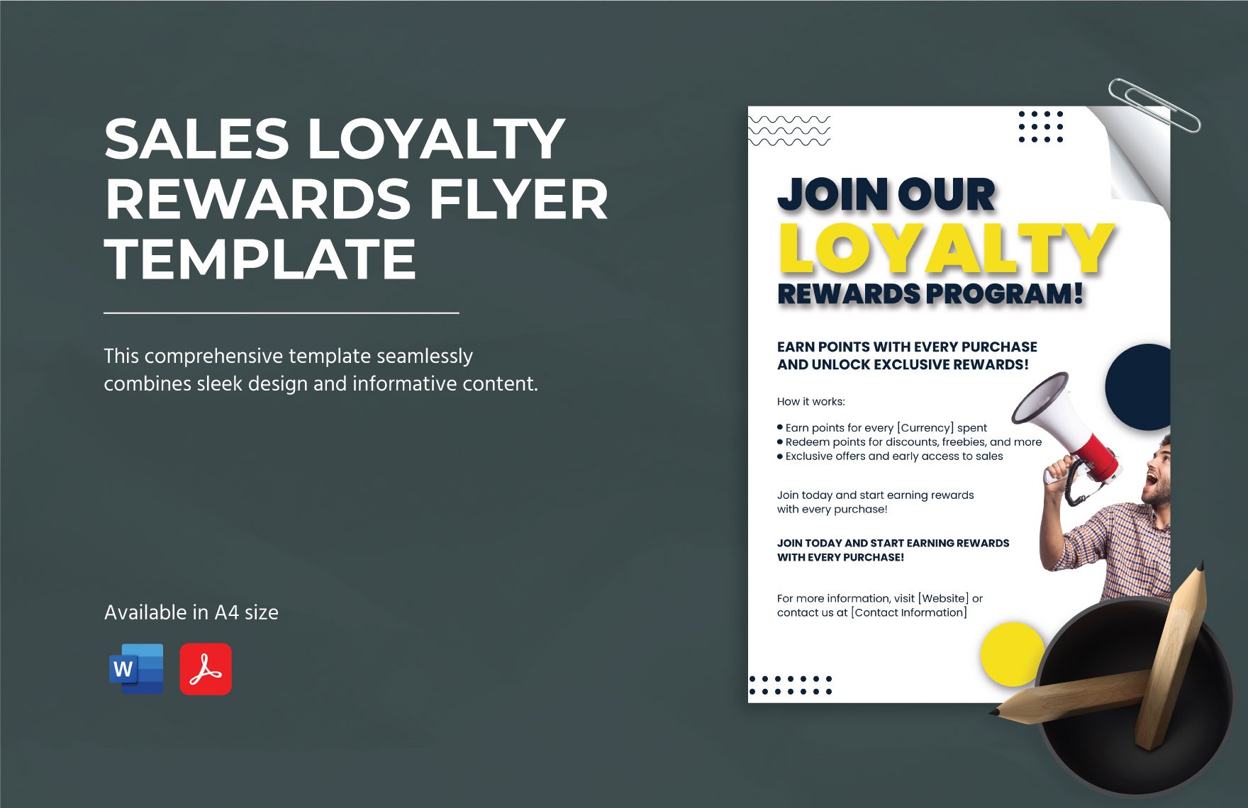 Sales Loyalty Rewards Flyer Template