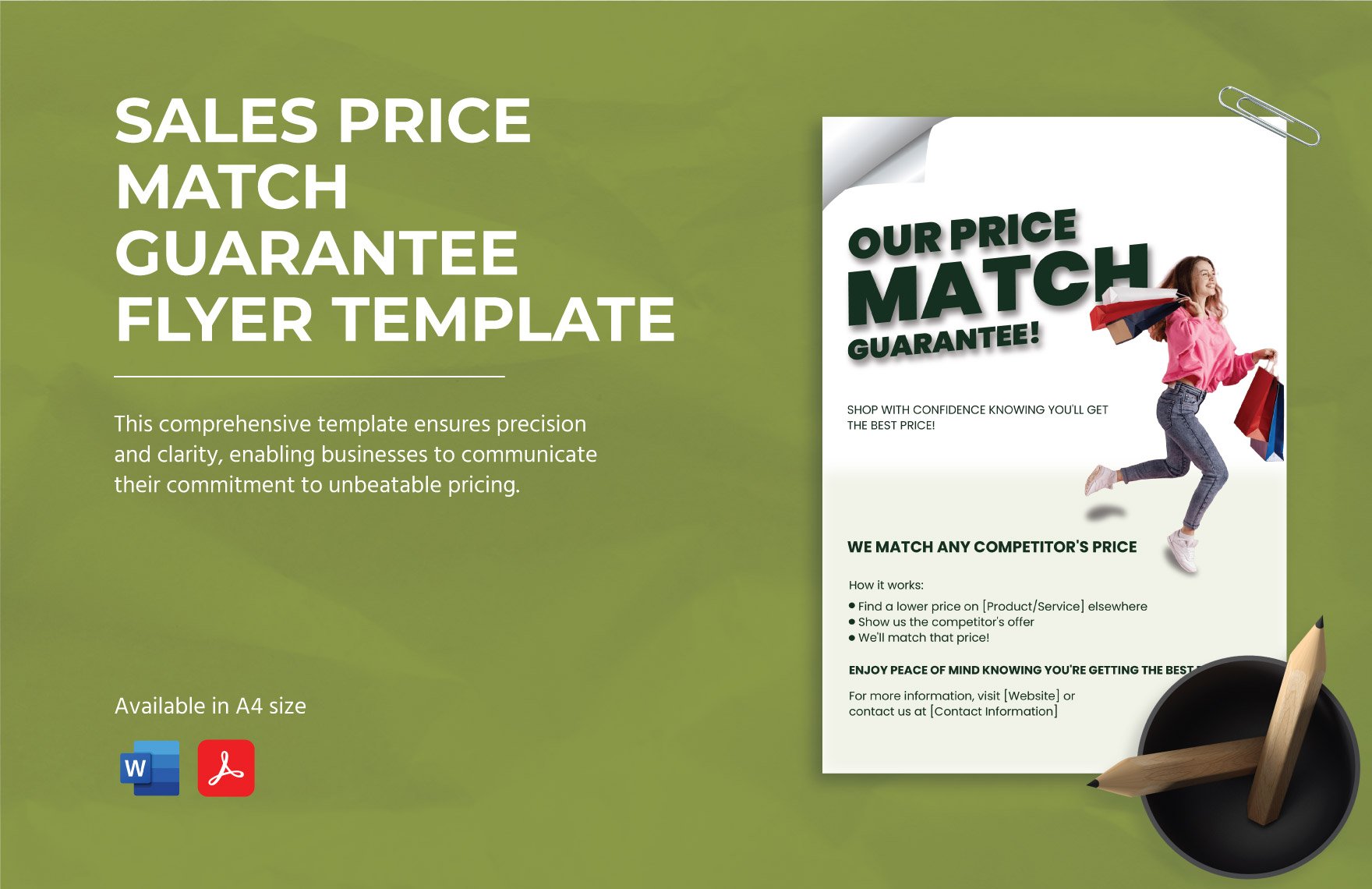 Sales Price Match Guarantee Flyer Template