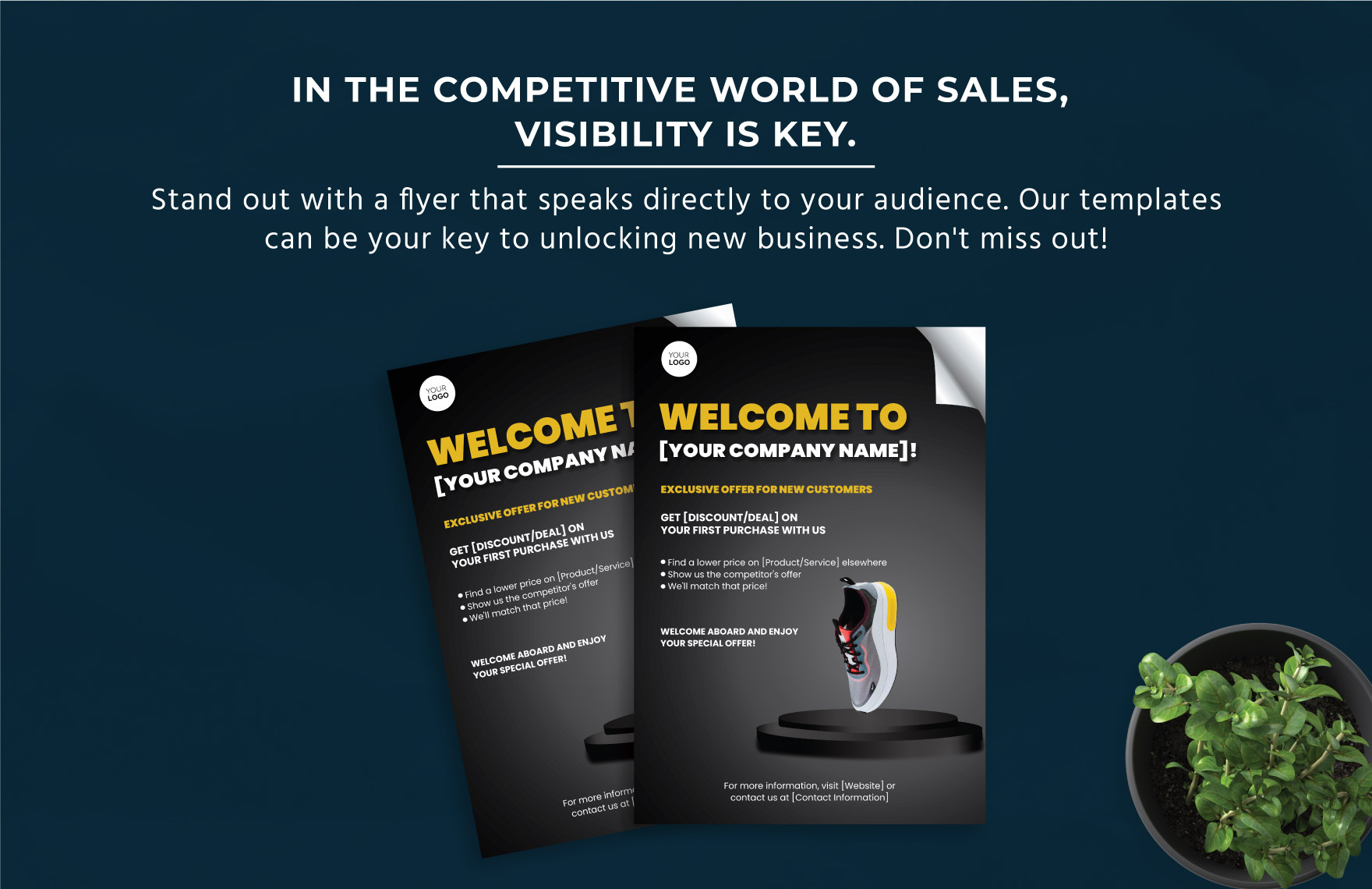 Sales New Customer Welcome Offer Flyer Template
