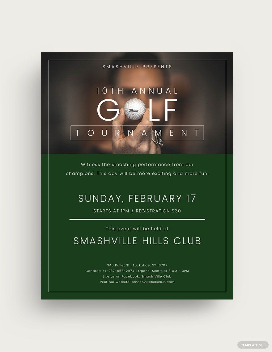 Golf Club Flyer Template