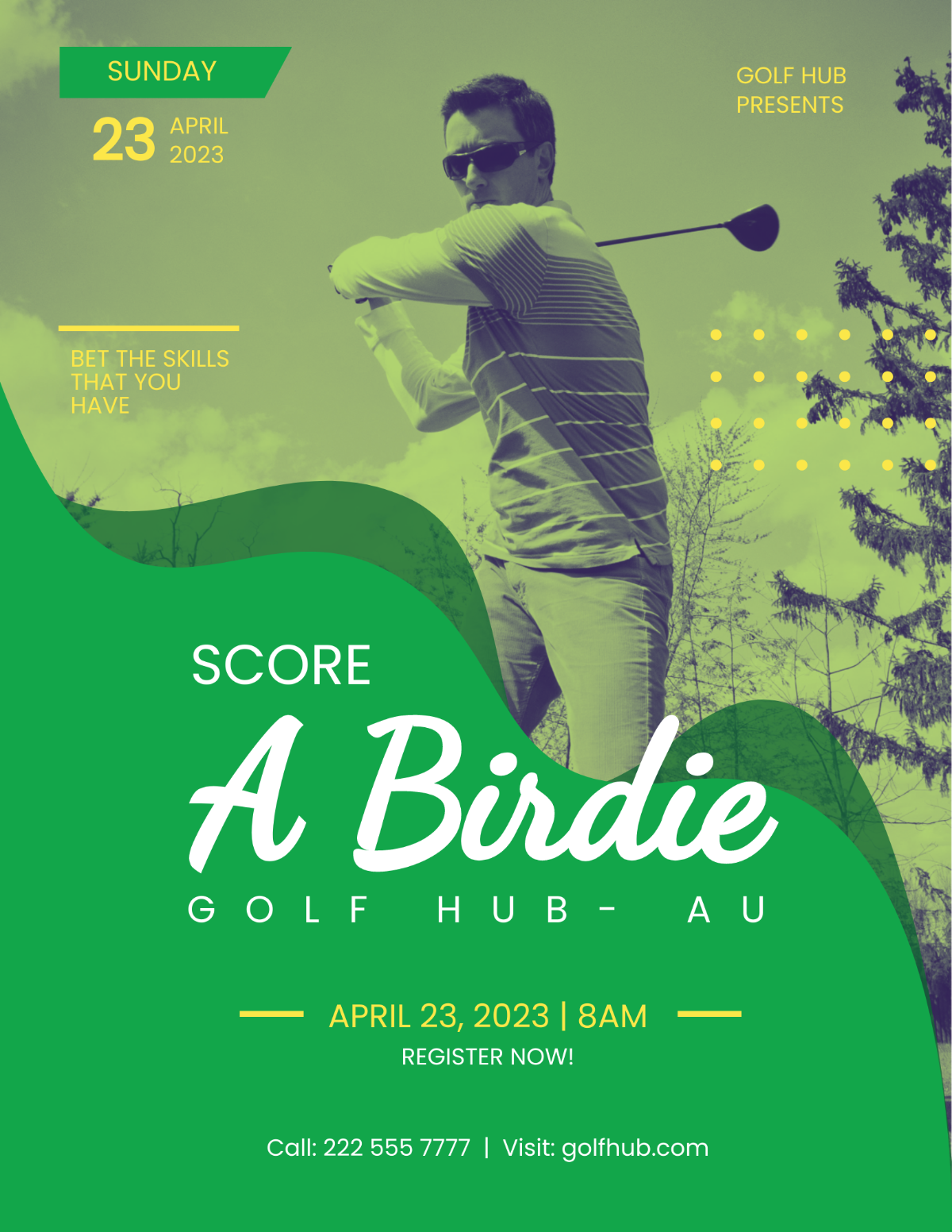 Golf Day Flyer Template