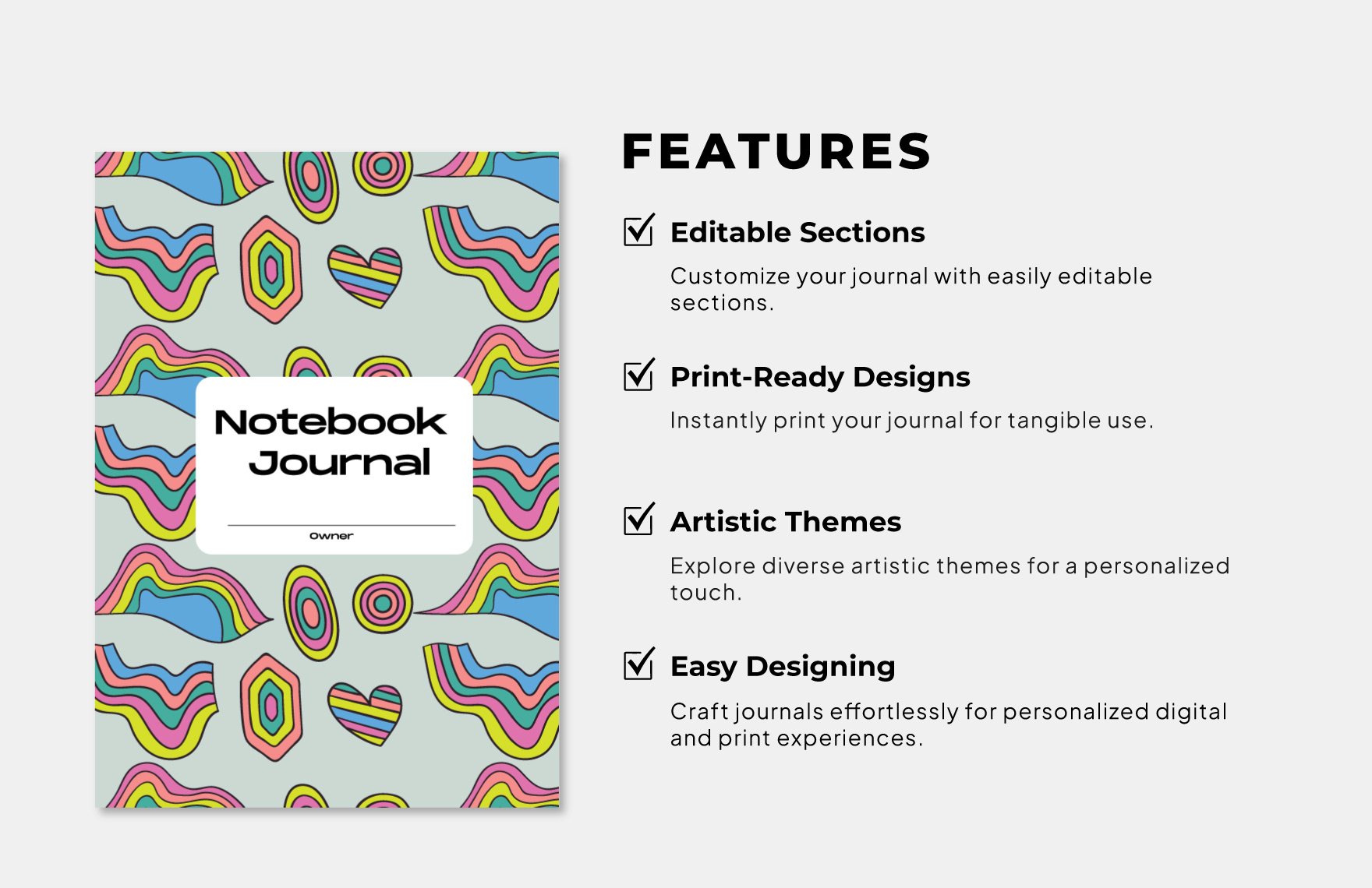 Creative Notebook Journals Template