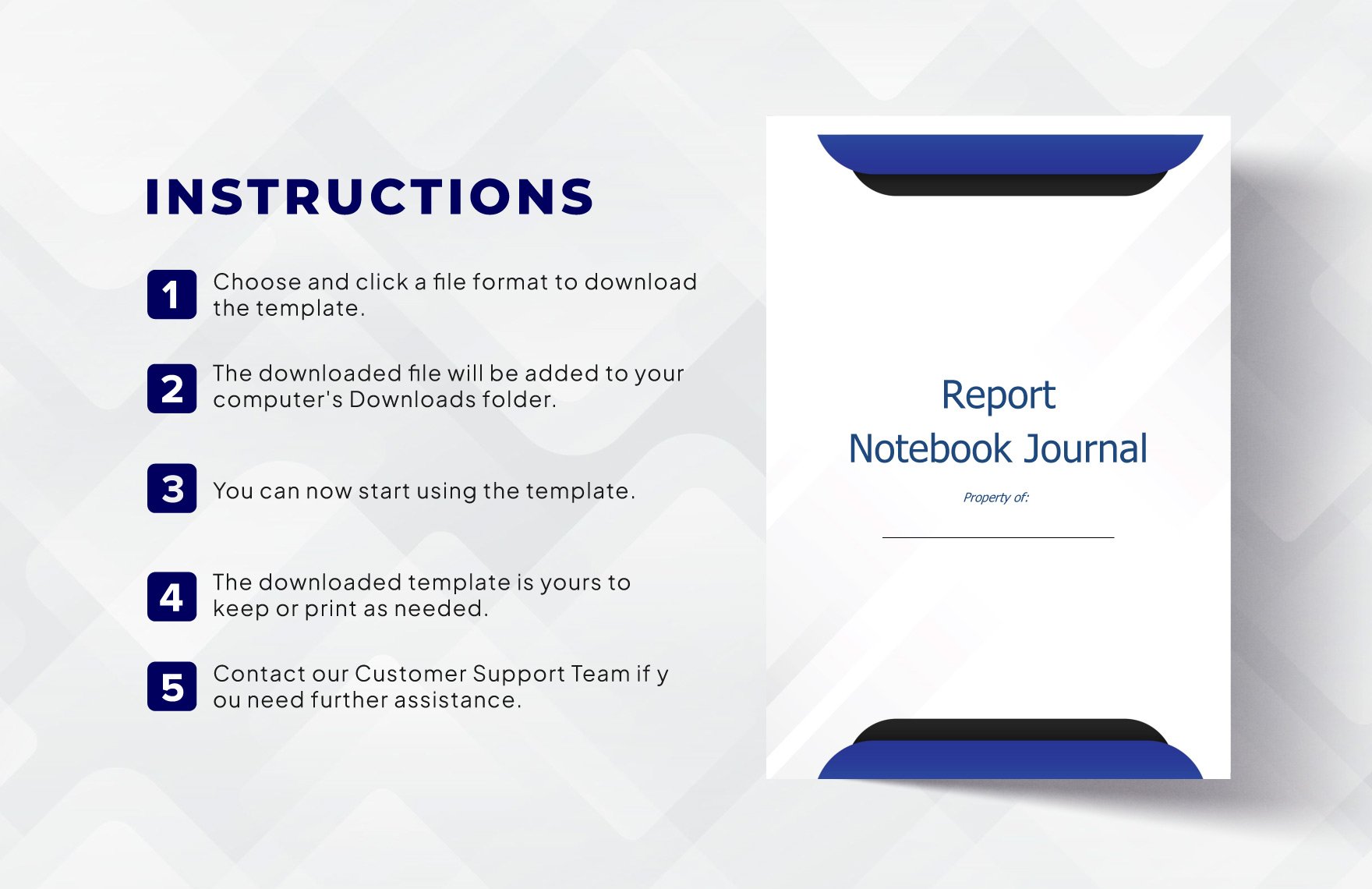 Report Notebook Journals Template