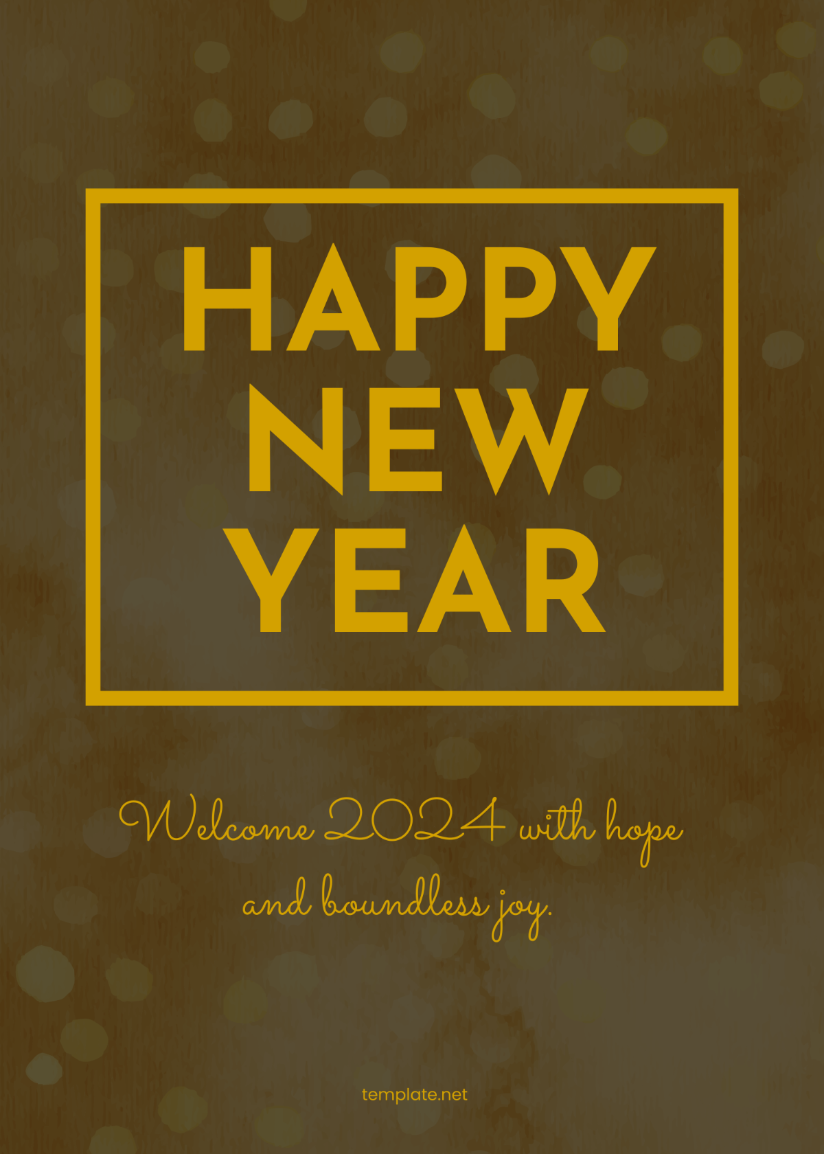 Free New Year Wishes 2024 Template