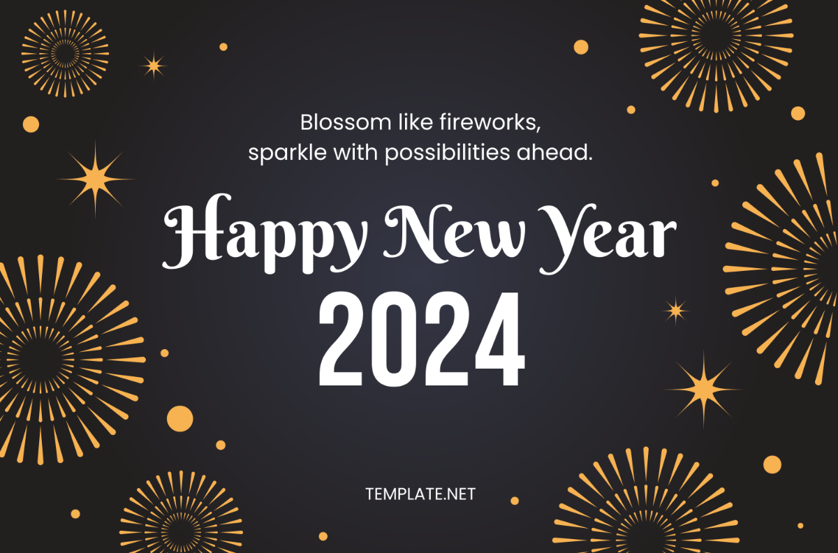 New Year 2024 Banner Template