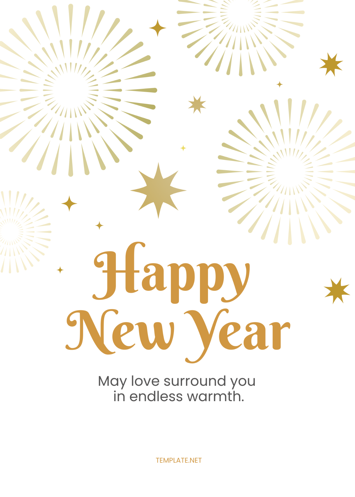 New Year 2024 Greeting Card Template