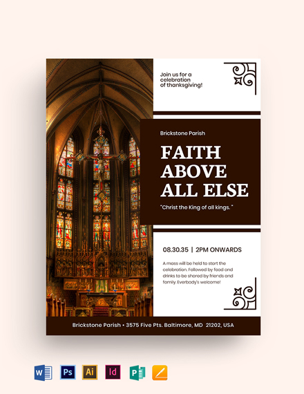 45+ Church Flyer Word Templates - Free Downloads | Template.net