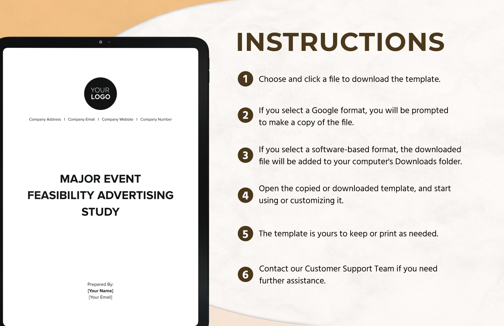 Major Event Feasibility Advertising Study Template