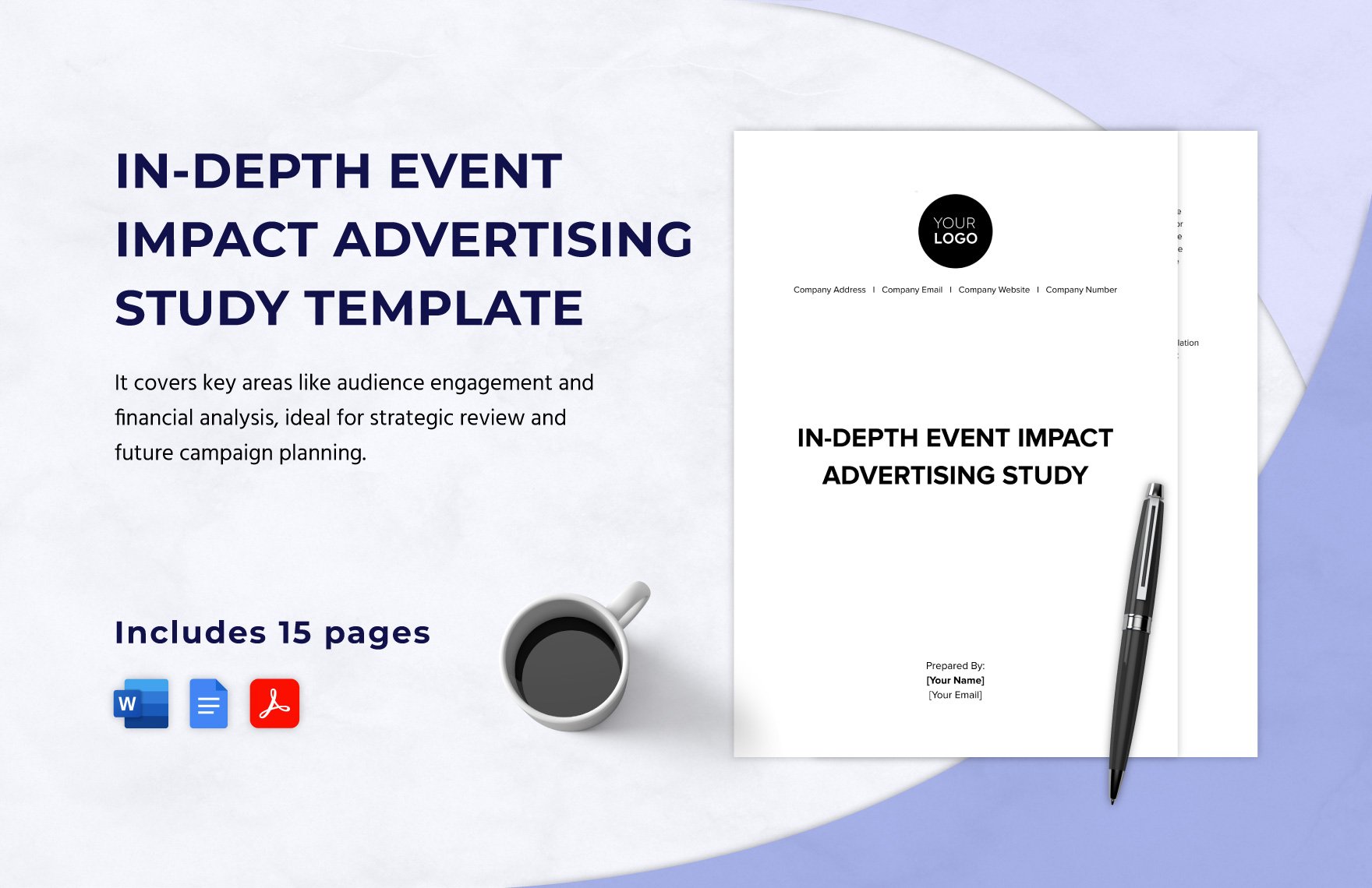 In-Depth Event Impact Advertising Study Template in Word, Google Docs, PDF